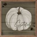 Kendrick Home Grateful Pumpkin Gray Sign