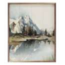 Kendrick Home Watercolor Mountain Landscape Frame