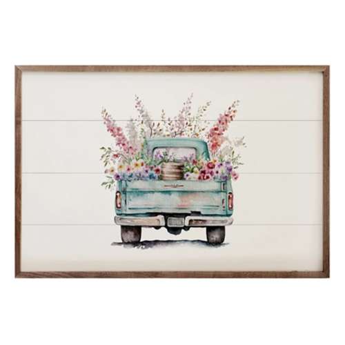 Kendrick Home Spring Garden Truck Floral Frame
