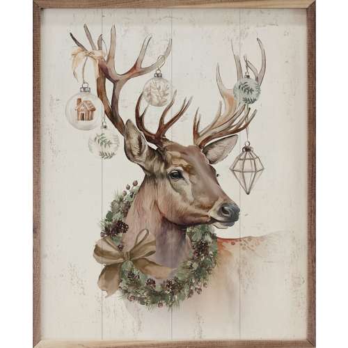 Kendrick Home Reindeer with Ornaments Sign