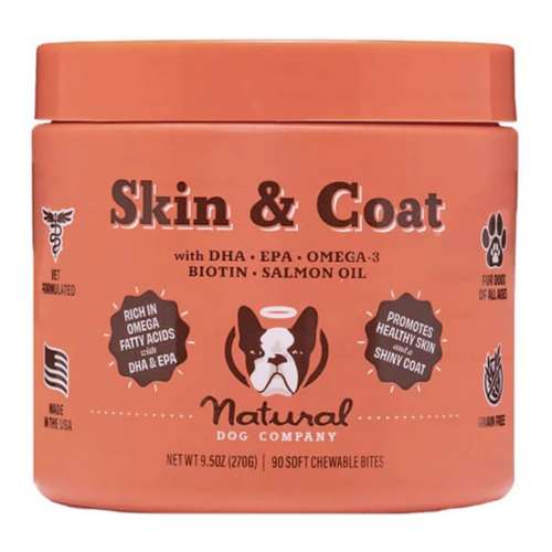Natural Dog Company Skin & Coat Supplement Dog Chews