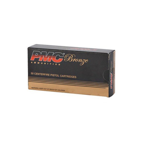 PMC Bronze FMJ Pistol Ammunition 50 Round Box product image