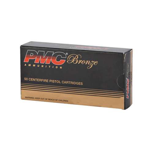 PMC Bronze FMJ Pistol Ammunition 50 Round Box
