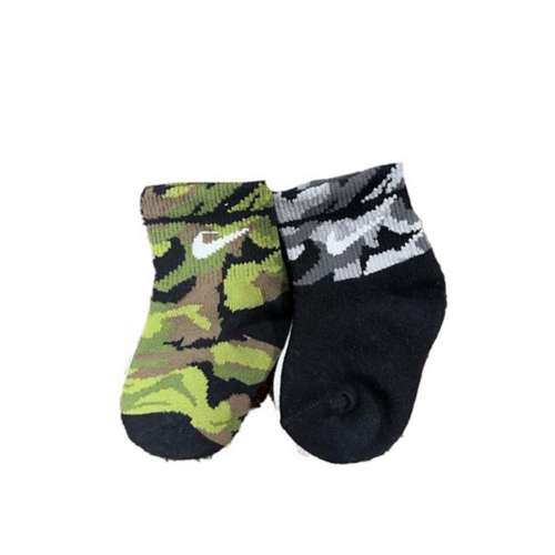 Kids' Nike Camo Ink 6 Pack Crew alpha