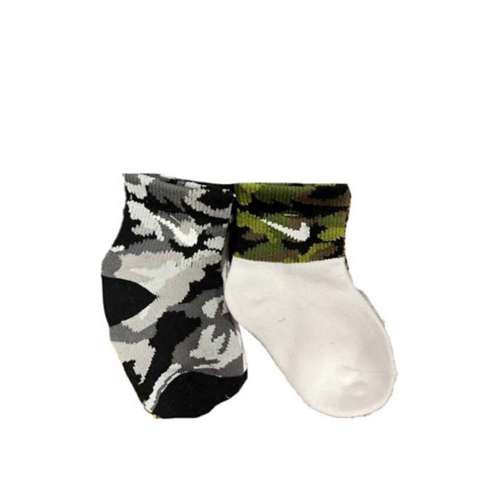 Kids' Nike Camo Ink 6 Pack Crew alpha