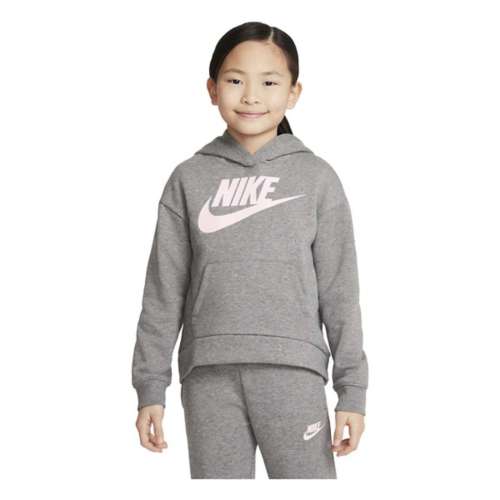 Fleece Hoodie Nike Club Sportswear Low High Kids\'