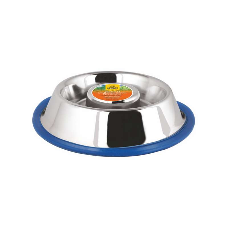 Advance Pet Products Slow Feed Stainless Steel Bowl