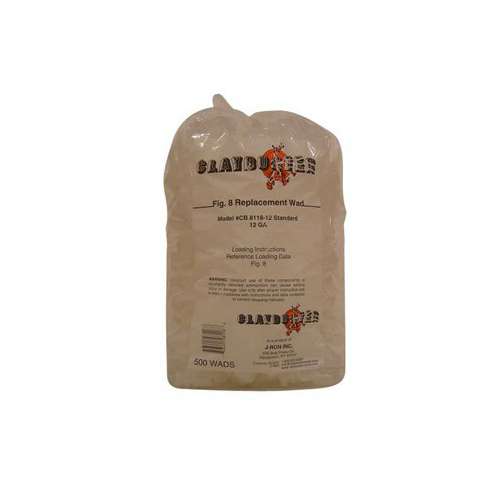 Claybuster Wads Remington White 8 12 Ga Replacement Wads