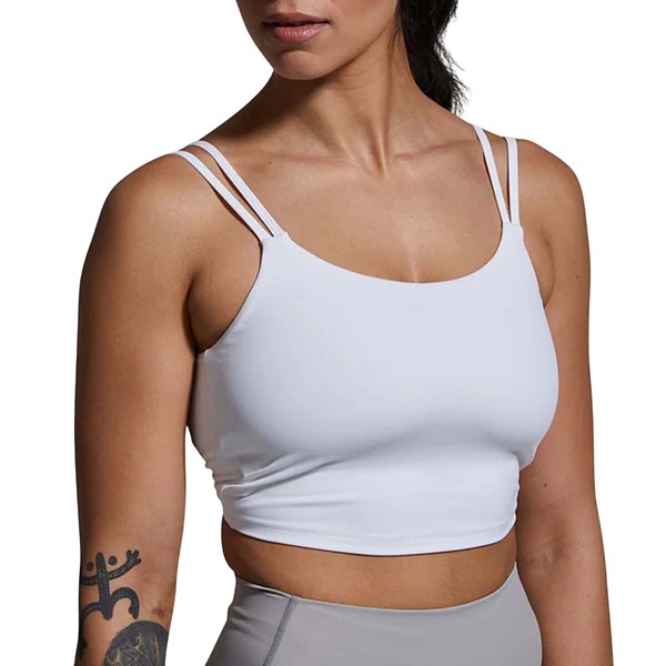 Women's Born Primitive Don't Get Twisted Sports Bra Medium White