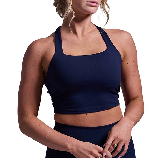 Women's Born Primitive Balance Sports Bra Large Navy