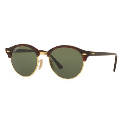 【Ray Ban】サングラス RB4246 CLUBROUND CLUBROUND CLASSIC Sunglasses in Black and G-15 Green