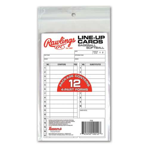 Rawlings Line-Up Card Refill Pack