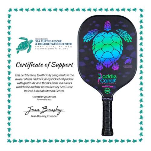 Vulcan Paddle Candy Sea Turtle Pickleball Paddle