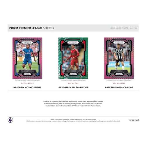 2023-2024 Panini Prizm Premier League EPL Soccer Trading Cards Blaster Box