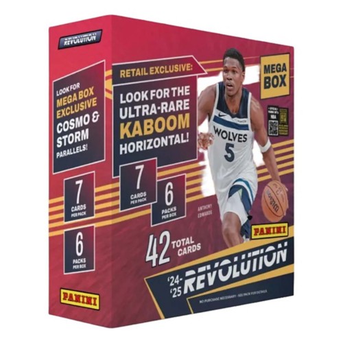 （exclusive）Revolution 2024-25 Panini Revolution NBA Trading Card Mega Box