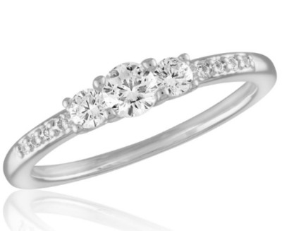 Women's Layers Stack CZ Ring