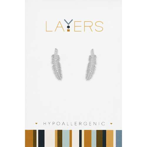 Women's Layers Feather Earrings