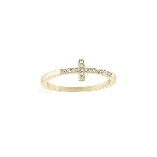 Women's Layers CZ Cross Ring - Primary Image