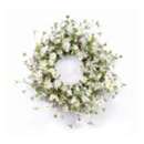 Melrose International White Daisy Floral Wreath 23"D