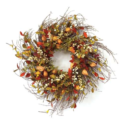 Melrose International Cape Gooseberry Wreath 20"D