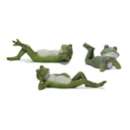 Melrose International Lounging Garden Frog Figurine (Set of 3)