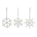 Melrose International Assorted Iron & Glass Jewel Snowflake Ornament