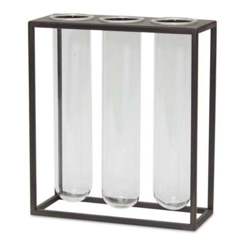 Melrose International 9"H Propagation Stand with Tube Vases