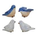 Melrose International Blue Birds Sitting Figurine (Set of 4)