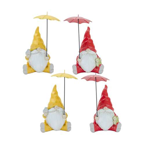 Melrose International *Assorted* Resin Gnome with Umbrella