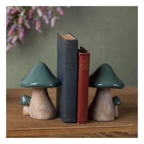 Melrose International Mushroom Bookend Sculpture - Primary Image