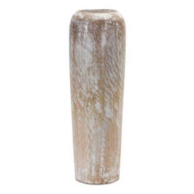 Melrose International 18.25"H Wood Floor Vase