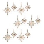 Melrose International Rattan Star Ornaments (Set of 12) - Thumbnail 3 of 3