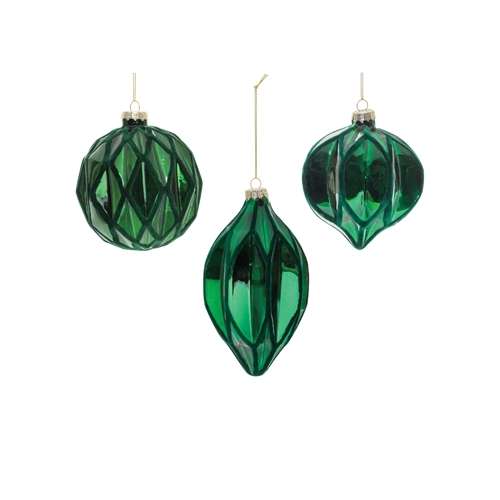 Melrose International Assorted Green Ball Ornament