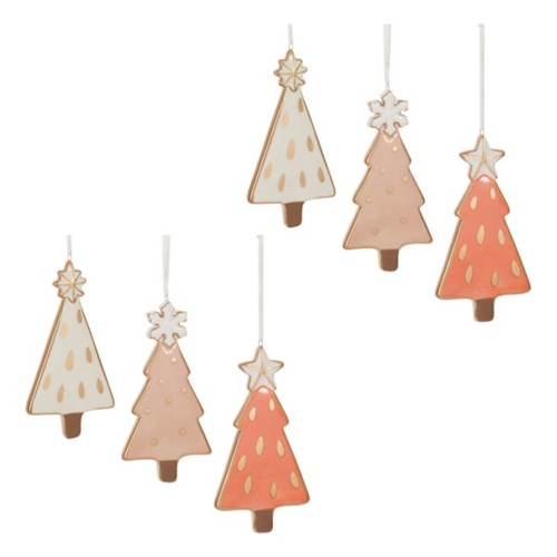 Melrose International Ceramic Pine Tree Platter (Set of 2) main image 0