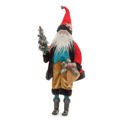 Melrose International Santa with Pine Tree Ekkolight 23.5