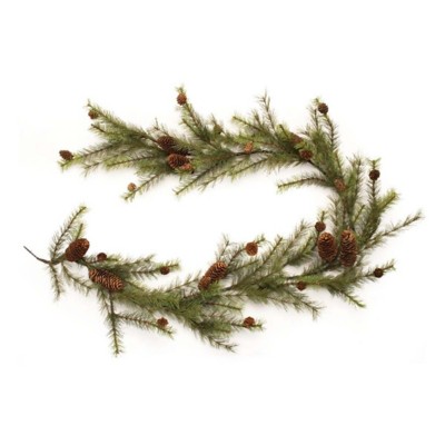 Melrose International Pine and Pinecone Garland 6'L