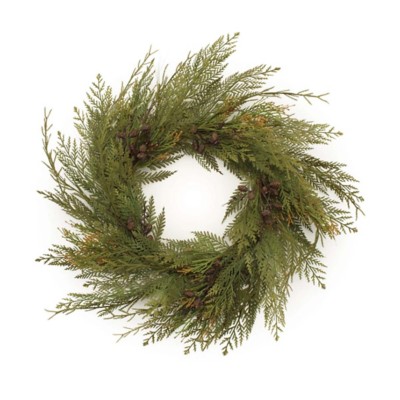 Melrose International Cedar and Mini Pinecone Wreath 30"D