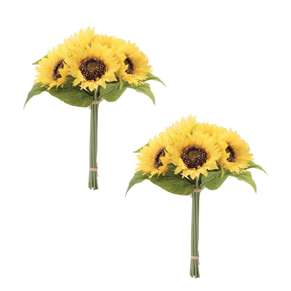 Melrose International Sunflower Floral Bundle (Set of 2)