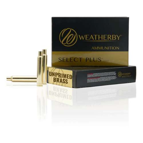 Weatherby Brass Unprimed Rifle Cartridge Cases 20 ct.
