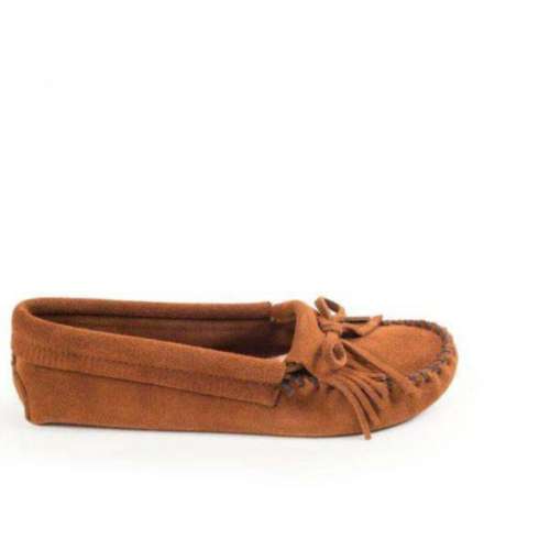 New York Jets NFL Womens Tan Moccasin Slippers