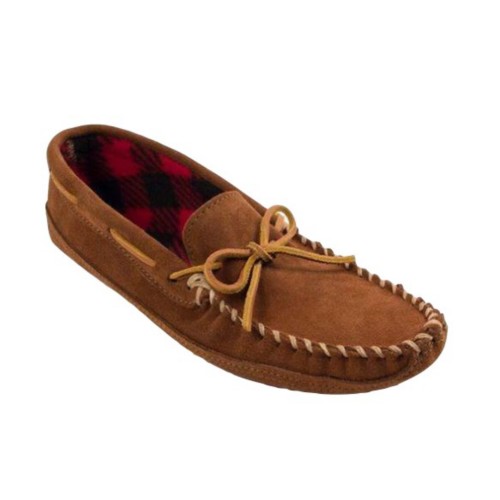 Men's Minnetonka Double Bottom Fleece Slippers