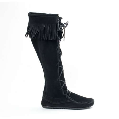 Women's Minnetonka Front Lace Knee High Boots