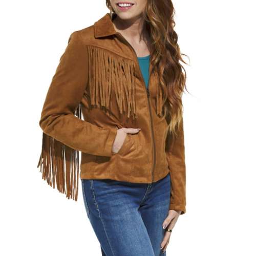 Women's Fornia Fringe Moto Quilted jacket