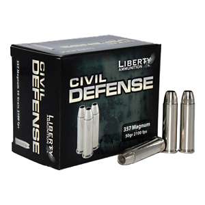 Liberty Ammunition Civil Defense Pistol Ammunition 20 Round Box