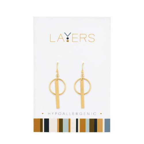 Layers Circle Dangle Earrings