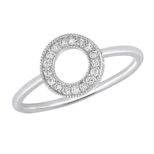 Women's Layers Circle CZ Ring