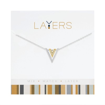 Layers Layered Triangle Necklace