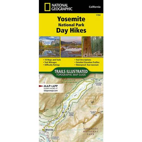 National Geographic Yosemite National Park Day Hikes Map