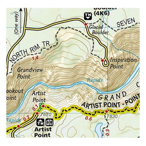 National Geographic 1705 Yellowstone National Park Day Hikes - Primary Image