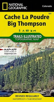 National Geographic Cache La Poudre, Big Thompson Map